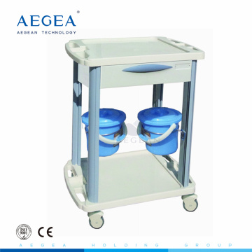 AG-CT001B3 genehmigt ABS Klinik Dressing Trolley mobile medizinische Crash Carts